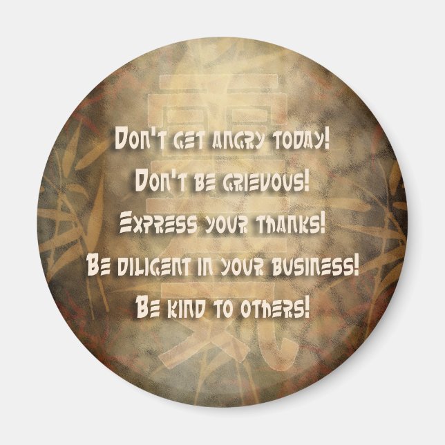 Imã Princípios REIKI Usui (Frente)