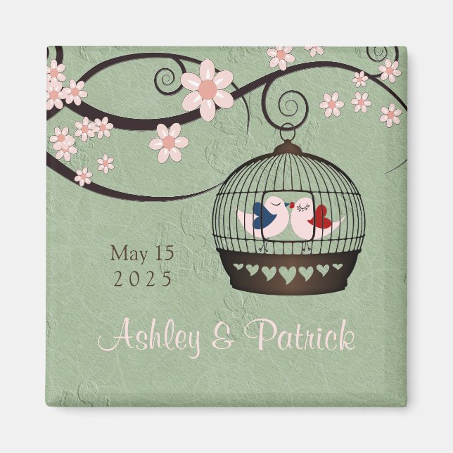 Imã Prisioneiros do Amor Magnete de Casamento (Frente)