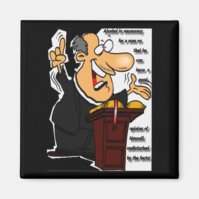 Imã Pró-Álcool usando o Preacher acende sobre o bebend (Frente)