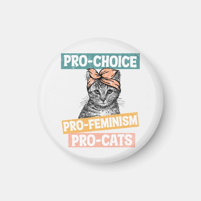 Imã Pró-Escolha, Pro-Feminismo, Pro-Cat | Tambor (Frente)