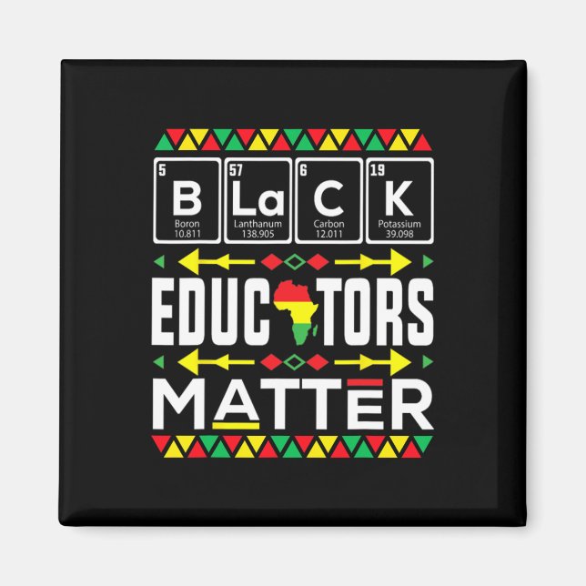 Imã Problema dos Educadores Negros Mês da História Neg (Frente)