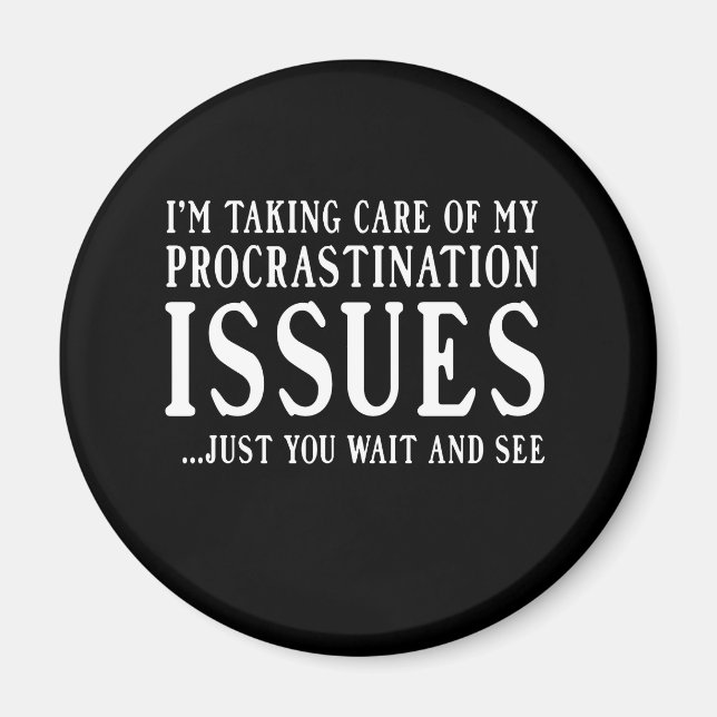 Imã Problemas de procrastinação (Frente)
