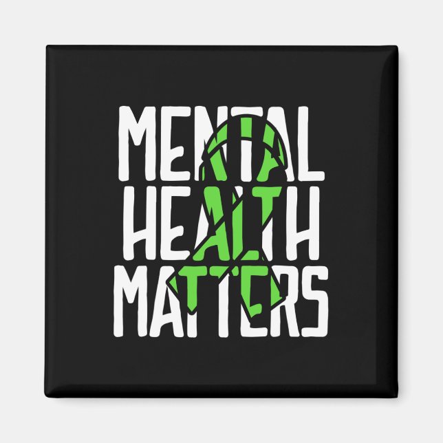 Imã Problemas de Saúde Combatem o Estigma Saúde Mental (Frente)
