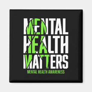 Imã Problemas de saúde Green Ribon Mental Health Aware