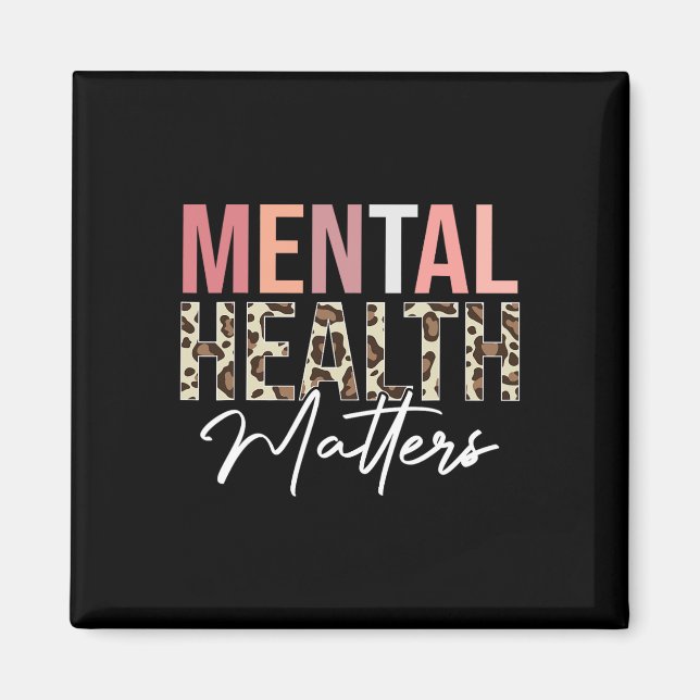Imã Problemas de saúde Leopard Human Mental Health Awa (Frente)