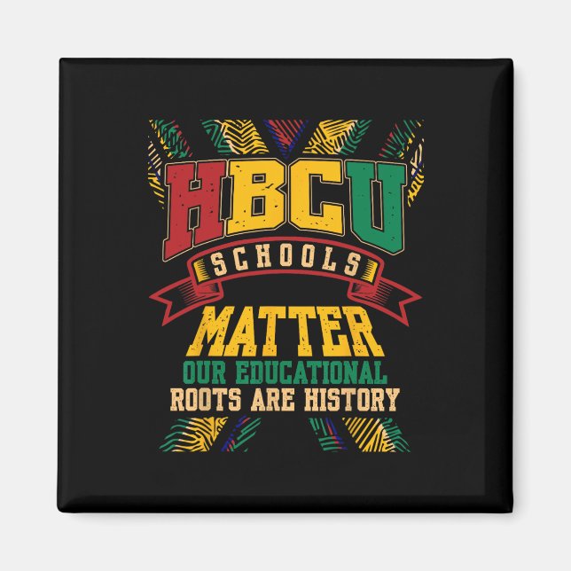 Imã Problemas Escolares da Faculdade Negra Hbcu Afro-A (Frente)