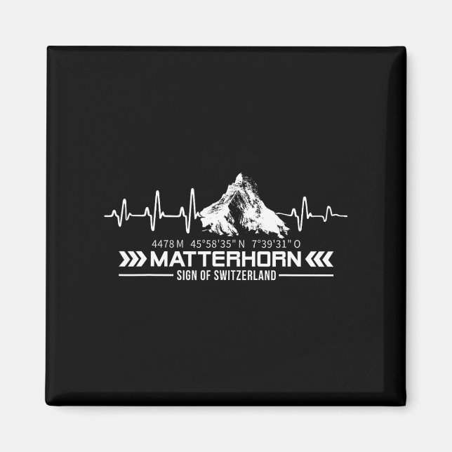 Imã Problemhorn Suíça Alpes Zermatt Trilhas Montanhas (Frente)