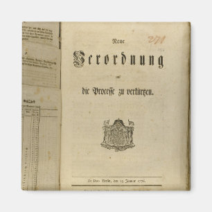 Imã Procedimento legal de 1776