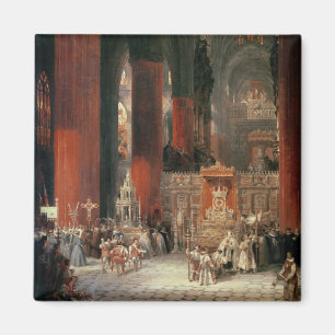 Imã Procissão na catedral de Sevilha, 1833 (óleo no