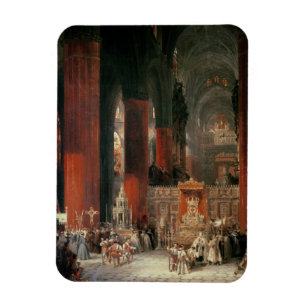 Ímã Procissão na catedral de Sevilha, 1833 (óleo no