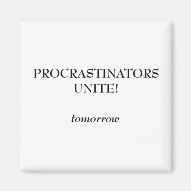 Imã Procrastinadores (Frente)