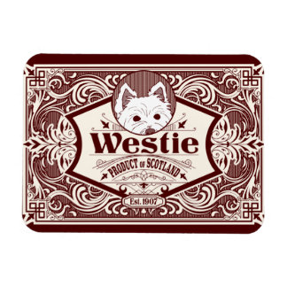Ímã Produto antigo Westie da Escócia