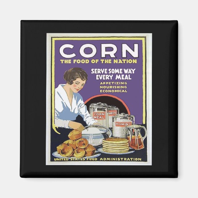 Imã Produtos de Comida WW1 Vintage (Frente)