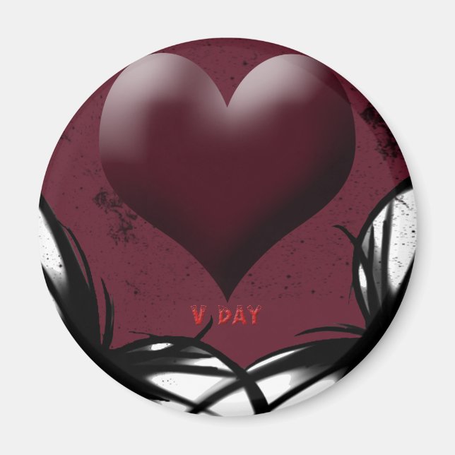 Imã produtos Goth V-Day (Frente)