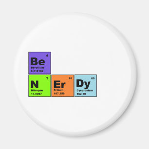 Imã Produtos Nerdy da mesa periódica