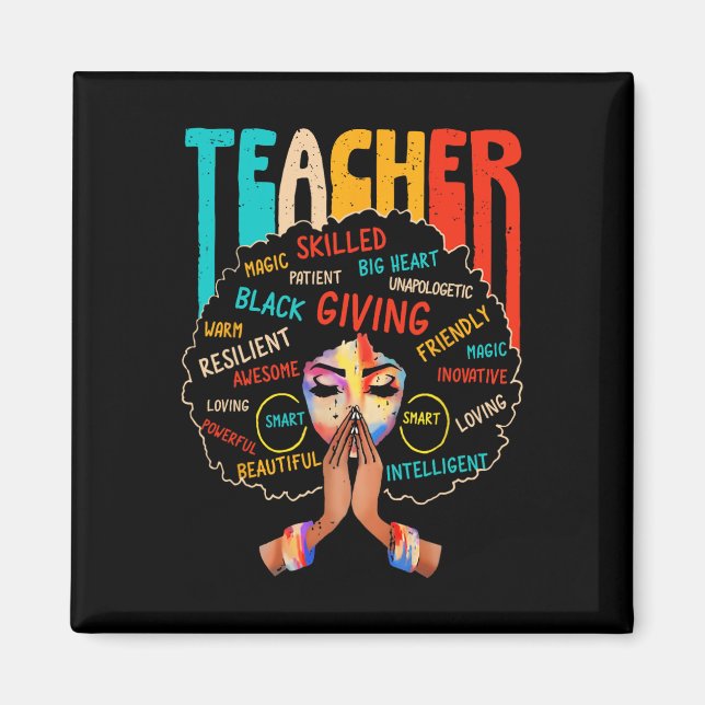 Imã Professor Afro Black History Month afro-americano (Frente)