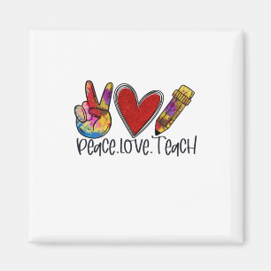 Imã Professor Art Peace Love Teach
