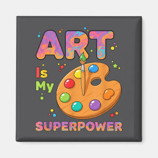Imã Professor - Arte é Meu Superpoder Professor de Art