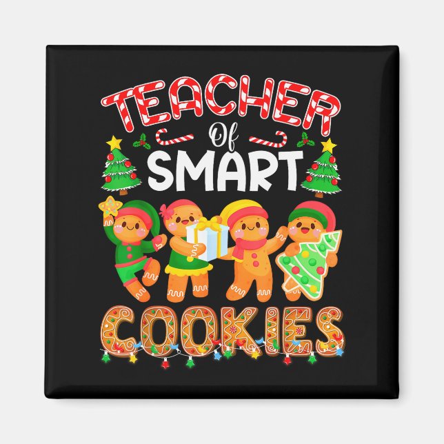 Imã Professor De Biscoitos Inteligentes Natal Gengibre (Frente)