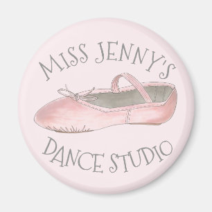 Imã Professor de Calçado rosa personalizado Dance Stud