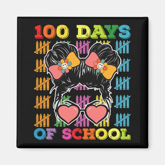Imã Professor de Coque Desgrenhado de 100 Dias de Esco (Frente)