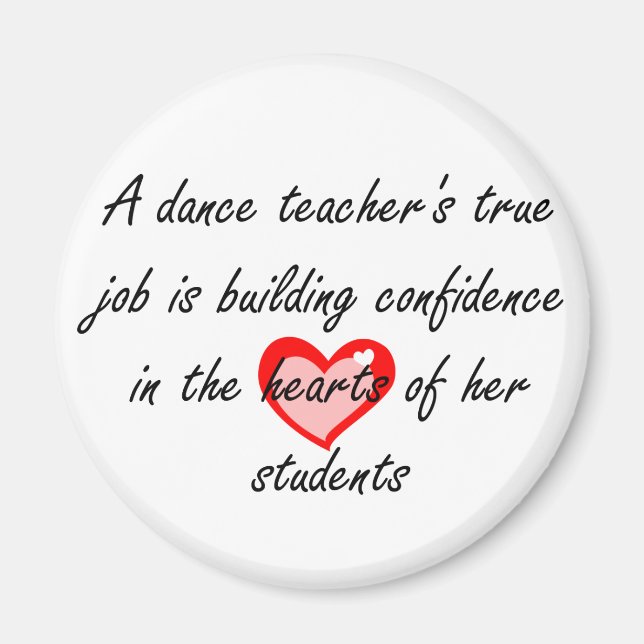 Imã Professor de dança - Construindo confiança (Frente)