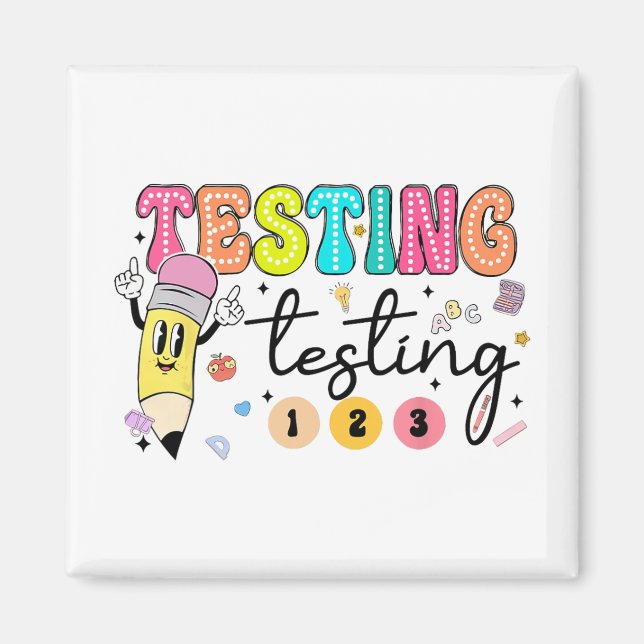 Imã Professor de Dia de Teste de Yall (Frente)