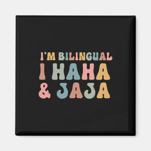 Imã Professor de Espanhol Engraçado Groovy Eu Sou Bili