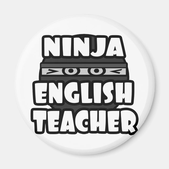 Imã Professor de Inglês Ninja (Frente)