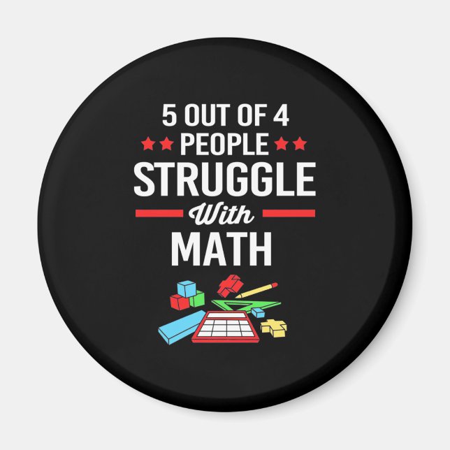 Imã Professor De Matemática 5 Em 4 Pessoas (Frente)