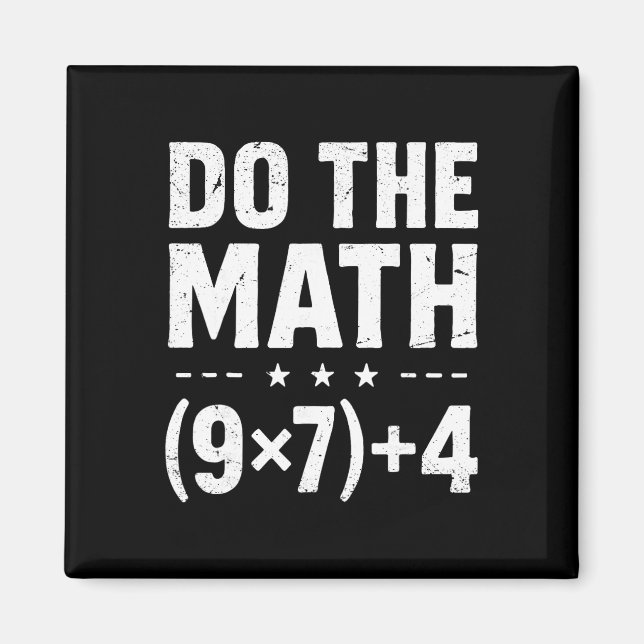 Imã Professor de Matemática Antigo Faça as Contas 67 M (Frente)