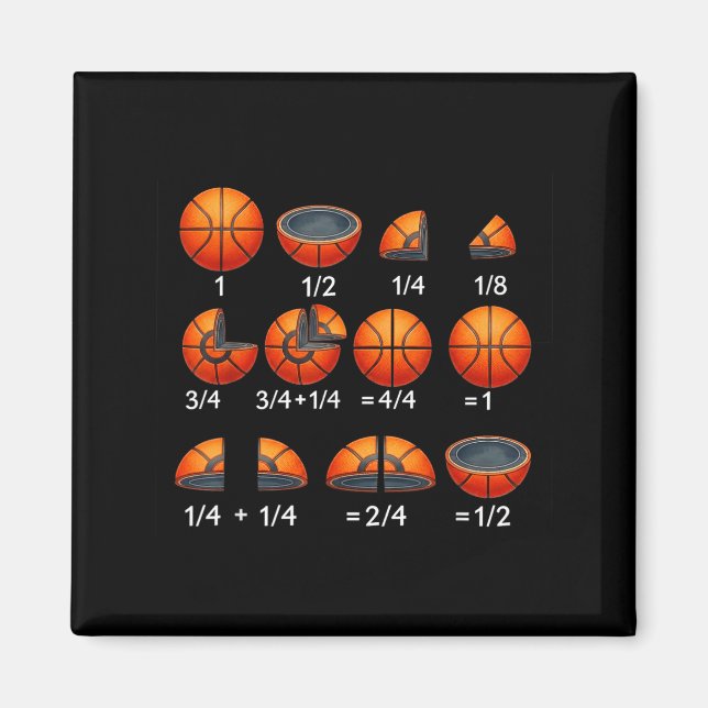 Imã Professor de Matemática de Basquete Fração de Volt (Frente)