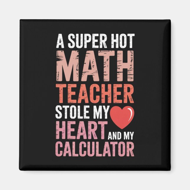 Imã Professor de Matemática Dia dos Namorados Equação  (Frente)