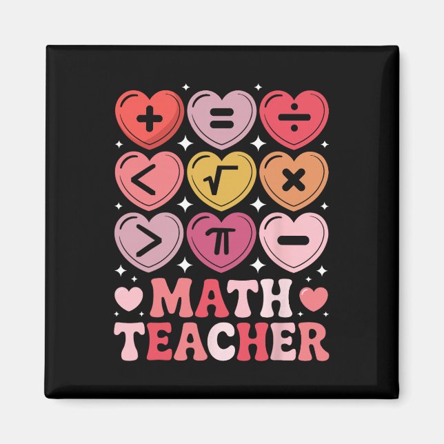 Imã Professor de Matemática Símbolo de Operação Matemá (Frente)