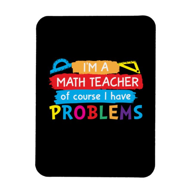 Ímã Professor De Matemática Sou Professora De Matemáti (Vertical)
