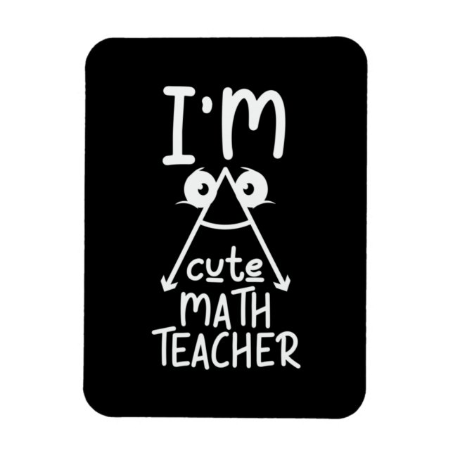 Ímã Professor De Matemática Sou Professora De Matemáti (Vertical)