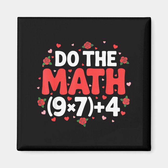 Imã Professor de meme de matemática Pi Humor Álgebra G (Frente)
