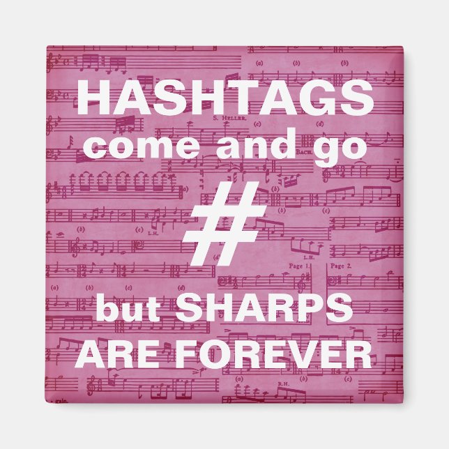 Imã Professor de Música Presente, ímã engraçado, músic (Frente)