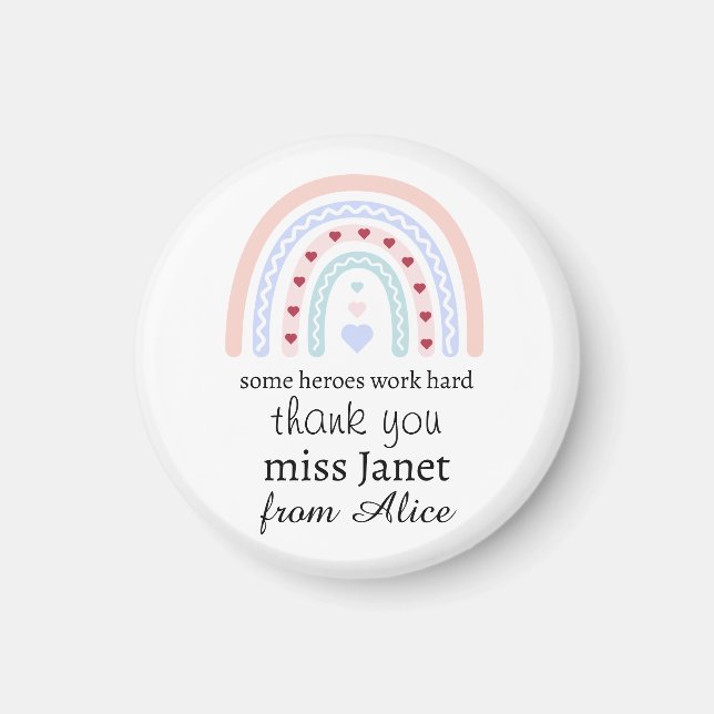 Imã Professor de Natal Obrigado Você personalizou o Pr (Frente)