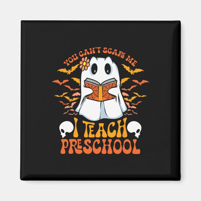 Imã Professor de pré-escola de Halloween Fantasma Ensi (Frente)