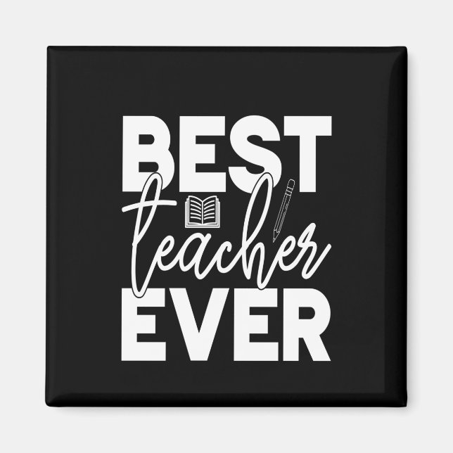 Imã Professor de presentes | Melhor Professora Do Mund (Frente)