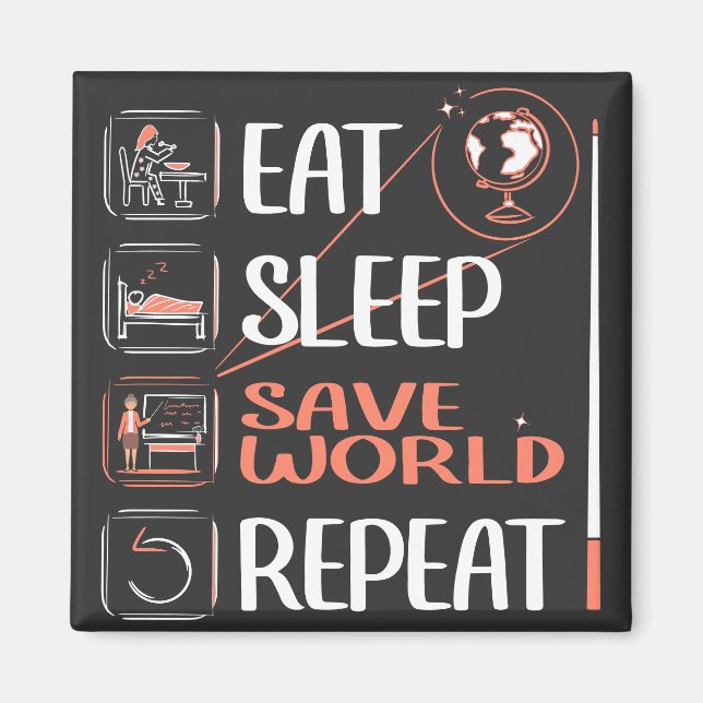 Imã Professor de SuperGeografia Salva Mundo Obrigado P (Frente)