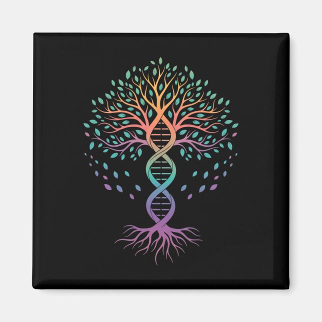 Imã Professor Dna Árvore Da Vida, Professor De Biologi (Frente)
