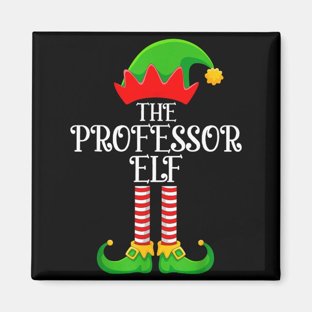 Imã Professor Elf Christmas Family Matching Funny Love (Frente)