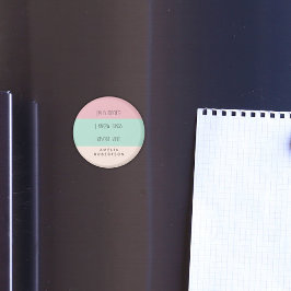 Imã Professor engraçado colorblock personalizado 