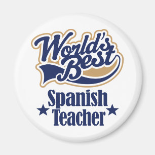 Imã Professor Espanhol Presente Para (Mundos Melhor)