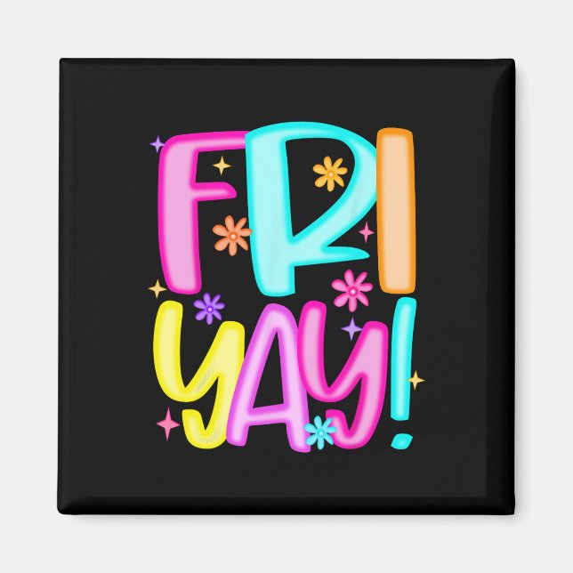 Imã Professor Feliz Sexta-feira Fim de Semana Sexta-fe (Frente)