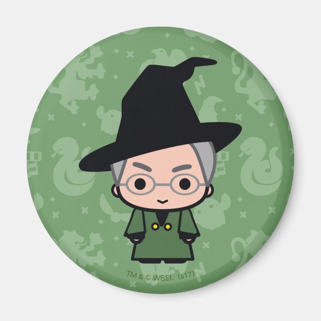 Imã Professor McGonagall Personagem de desenho animado (Frente)
