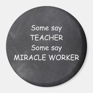 Imã Professor Miracle Worker Chalkboard Design Idea