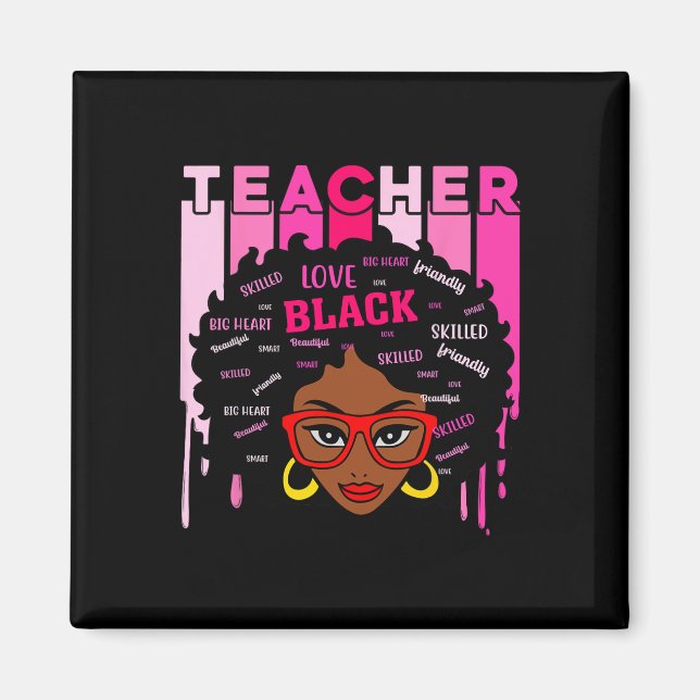 Imã Professor Negro Inteligente Afro Amor Melanina His (Frente)